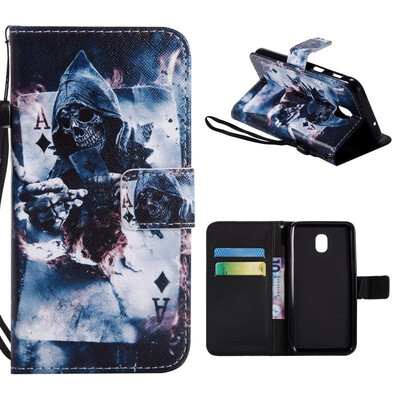 

MOONCASE Samsung Galaxy J6 Card Picture Painted Leather Case - Magician