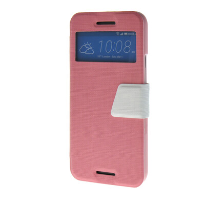

MOONCASE Ultra Slim Leather Side Flip Wallet Stand Pouch ЧЕХОЛ ДЛЯ HTC One M9 Pink