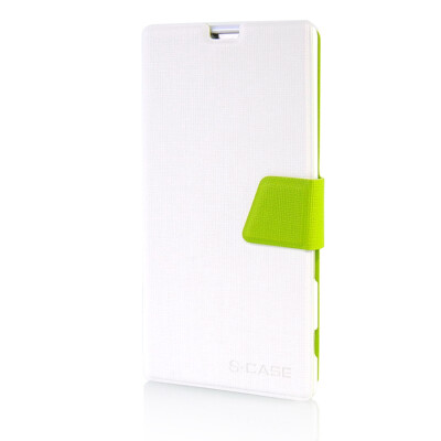 

MOONCASE Leather Side Flip Pouch Stand Ultra Slim Shell Back ЧЕХОЛ ДЛЯ Sony Xperia T3 White