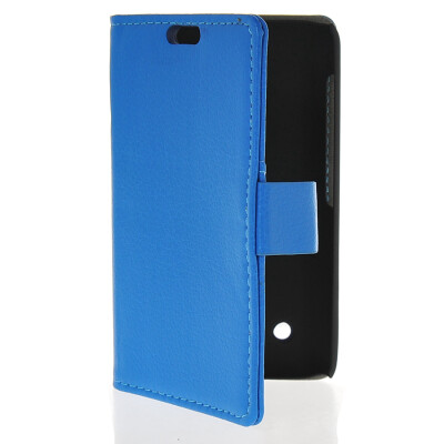 

MOONCASE Slim Leather Side Flip Wallet Card Slot Pouch Stand Back Case Cover for Nokia Lumia 530 Blue