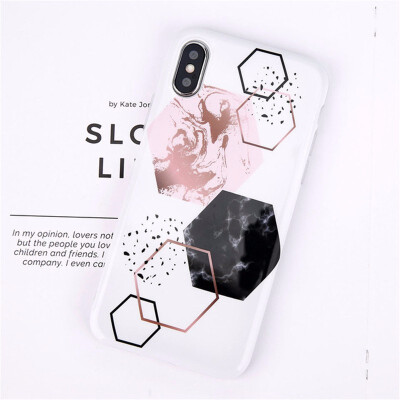 

Silicon Phone Case Candy Color Marble Stone Cases For iPhone X 8 7 6 Plus Soft TPU Cover