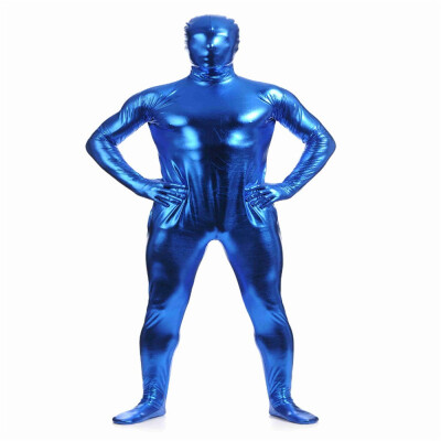 

Mens Metallic Zentai Full Bodysuit Men Costum Made Golden Tights Suits Mens Full Bodysuit Cosplay Halloween Costumes