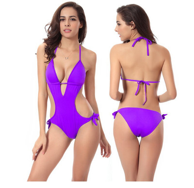 

Sexy Bikini Women swimwear One Piece Deep V Push Up Beach Bathing Suit Monokini Swimsuit Bikini Set
