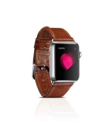 

Watch Accessories Retro Brown Genuine Leather Strap With Adapter For Apple Watch Band 42mm 38mm iWatch Watchband