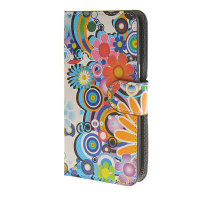 

MOONCASE Flower style Leather Wallet Flip Card Slot Stand Pouch Case Cover for Samsung Galaxy J1 A01