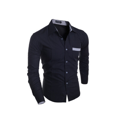 

Zogaa New Men' Shirt Simple Fashion Grid