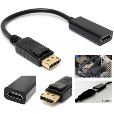 

Переходник Displayport в HDMI, DP (папа) -> HDMI (мама)