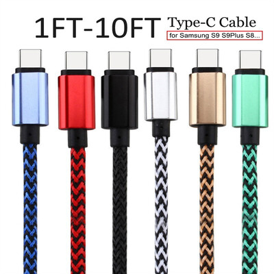 

7FT Charging Cord Type C Cable for Samsung S9 S8 Note 8 Huawei Phones