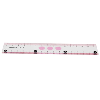 

Cherry Sakura 15CM ruler pink primary school stationery series Japanese imports