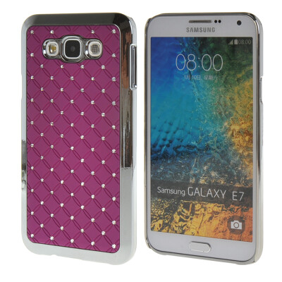 

MOONCASE Galsxy E7 Case Hard Luxury Chrome Rhinestone Bling Star Back Case Cover for Samsung Galsxy E7 Purple