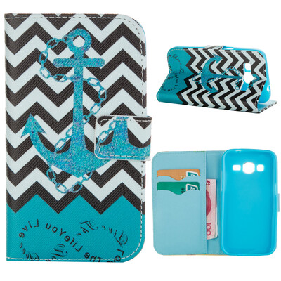 

MOONCASE ЧЕХОЛ ДЛЯ Samsung Galaxy Core Prime G360 Flip Leather Foldable Stand Feature [Pattern series] /a20