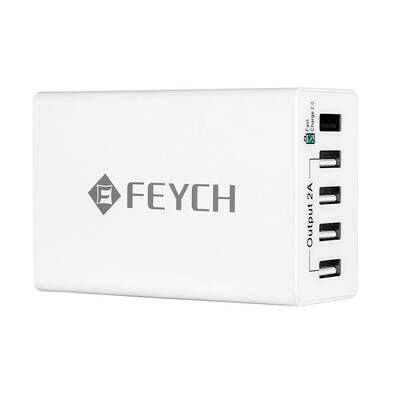 

Quick Charge 2.0 50W 5 Ports USB Desktop Charging Station Wall Charger Samsung/HTC/Nexus/Xperia