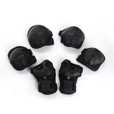 

Romacci Lixada 6PCS Brace Kids Youth Cycling Roller Skating Skateboard Elbow Knee Hands Wrist Safety Protection Guard Pads Set