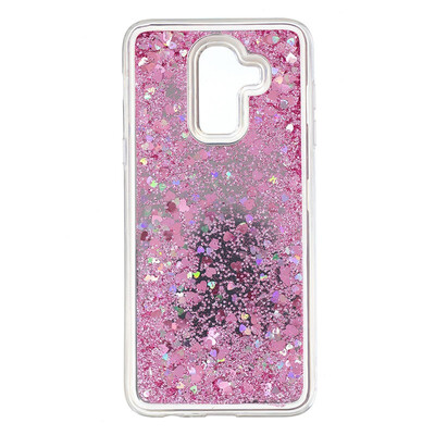 

Fecoprior Back Cover For Samsung Galaxy J8 2018 Case Mirror Glitter Liquid Quicksand Shining Dynamic Fundas Coque Celulars Capa
