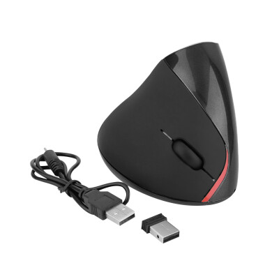 

Wireless Ergonomic Vertical Optical USB Mouse 5D Optical Mouse For PC Laptop Black