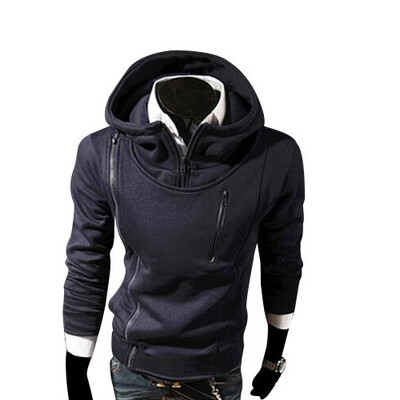 

Zogaa New Mens Hoodie False Two Piece Fashion Slim