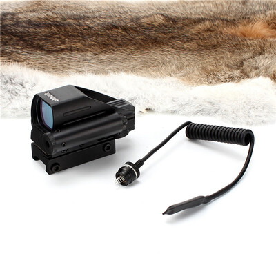 

Tactical Holographic Reflex Red Green Dot Sight Scope 4 Reticle & Red Laser Hunting Sight
