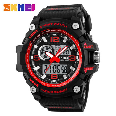 

SKMEI Sports Watch For Men Fashion Multifunctional Chronograph Digital Quartz Watch with Double Display