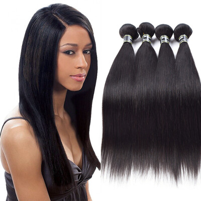 

7A Grade Brazilian Virgin Hair 4 Bundles Straight Hair Highly Recommended Hair Extension Silky Texture Fast Shipping