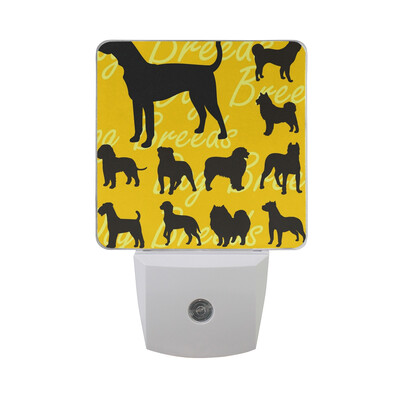 

ALAZA LED Night Light With Smart Dusk To Dawn SensorCollage Of 36 Dog Heads Plug In Night Light