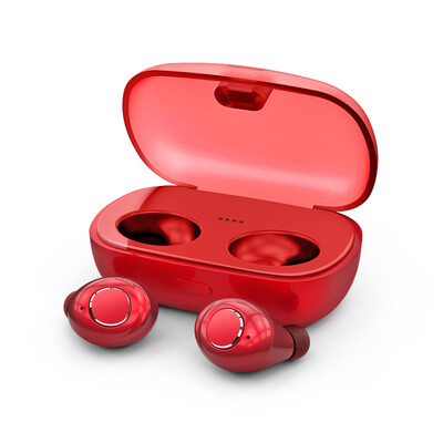 

Newman X8 True Wireless Bluetooth Headset Mini Invisible Sports In-Ear Bluetooth Headset Double Ear Red