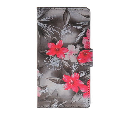 

MOONCASE Flower style Leather Side Flip Wallet Card Slot Stand Pouch Case Cover for Sony Xperia Z4