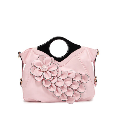 

Fashion brand flower women leather handbag tide ladies messenger bag red bride shoulder bag high quality tote bag crossbody bags