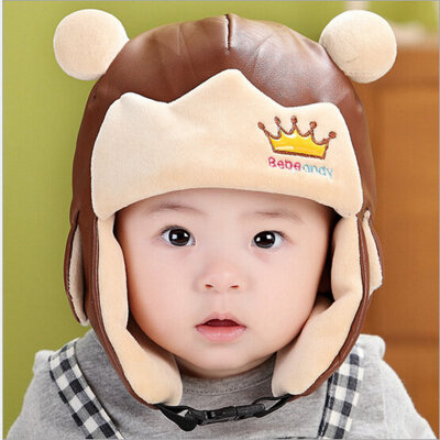 

Buebos Ninos Crown Cashmere Children Hat Autumn Winter Super Warm Earmuffs Kids Baby Unisex Bomber Hat