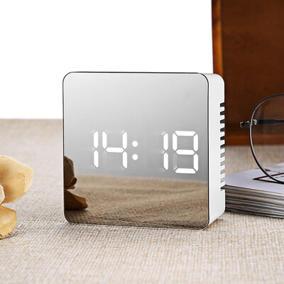 

TS - S69 Multifunctional Noiseless LED Mirror Clock Display Time Temperature