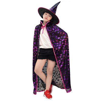 

New&new fine arts Halloween childrens magic dress set masquerade cosplay show decorative props ghost party party role show cos clothing E section  code 115cm