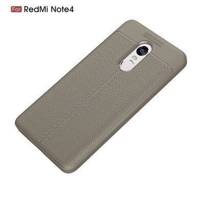 

Fivice Xiaomi Redmi note 4 case Luxury leather TPU silicone anti-fall soft shell phone case