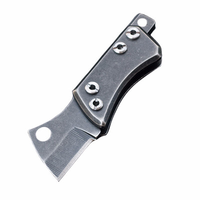 

CHACHEKA D2 Steel Mini Pocket Folding Knife Titanium Alloy Handle EDC Portable Keychain Knives Outdoor Self-defense Jackknife
