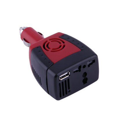 

Новый 150W автомобиля Инвертор зарядное устройство 12В постоянного тока до 110В переменного тока 5В USB
