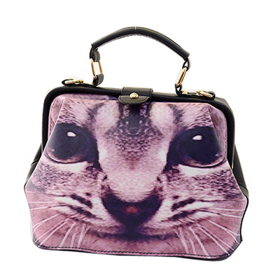 

Женщины доктор мультфильм Печатные сумка Cat собак животных Живопись Сумочка Посланник тотализатор