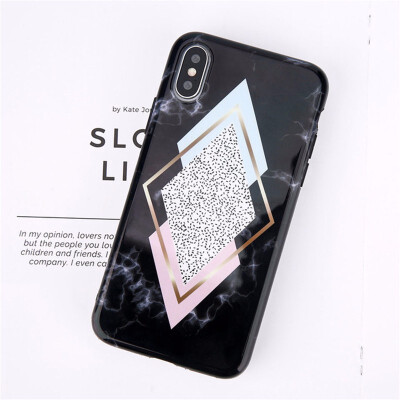 

Silicon Phone Case Candy Color Marble Stone Cases For iPhone X 8 7 6 Plus Soft TPU Cover