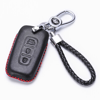 

KING ETING Modern Key Bag Leather Key Case IX35 Fei Si Lang VELOSTER Elantra EV Yake Shi Special Car Keychain E Style Red