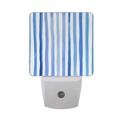 

ALAZA LED Night Light With Smart Dusk To Dawn SensorGrungy Stripes Plug In Night Light