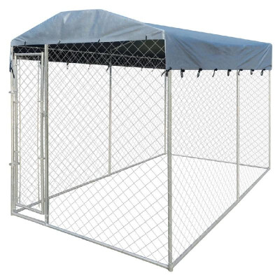 

outdoor kennel for dogs with tarpaulin roof 200 x 400 x 235 cm