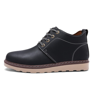 

High shoes mens shoes 2018 winter Korean winter shoes mens high to help two cotton shoes mens warm plus velvet autumn sports hi