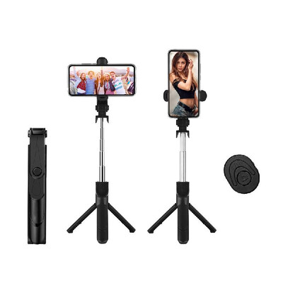

5-Section Extendable Selfie Stick Integrated Universal Phone Holder Tabletop Tripod with BT Remote Controller 10m Wireless Control