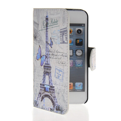 

MOONCASE Scenic Design Leather Side Flip Wallet Card Slot Pouch Stand Shell Back ЧЕХОЛ ДЛЯ Apple iPhone 5 5S