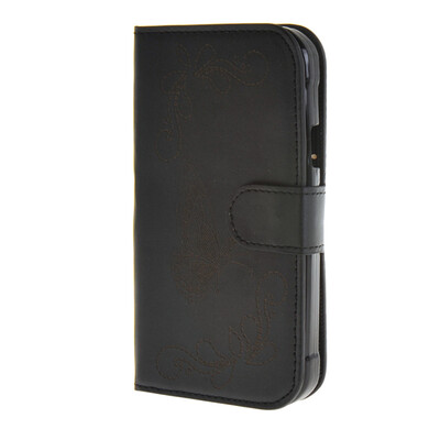 

MOONCASE Butterfly pattern Leather Flip Wallet Card Slot Stand Back чехол для Samsung Galaxy Xcover 3 SM-G388F Black