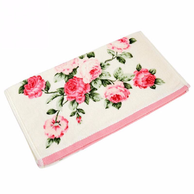 

Home Hotel Soft Cotton Face Flower Towel Bamboo Fiber Quick Dry Bathroom Towels Facecloth 3475cm
