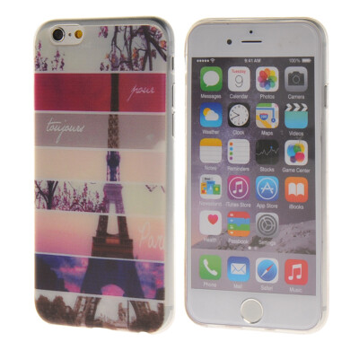 

MOONCASE Eiffel Tower Pattern Silicone Gel TPU Flexible Shell Protective Case Cover for Apple iPhone 6 Plus ( 5.5 inch ) a03