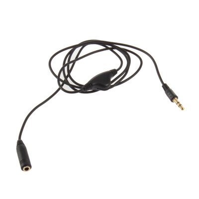 

3.5mm M/F 1M Stereo Headphone Audio Extension Cord Cable with Volume Control