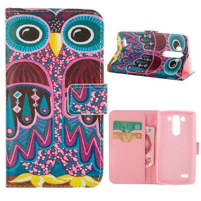 

MOONCASE Case for LG G3 Mini Flip Leather Wallet Card Slot Foldable Stand Feature Case Cover [Pattern series] /a12