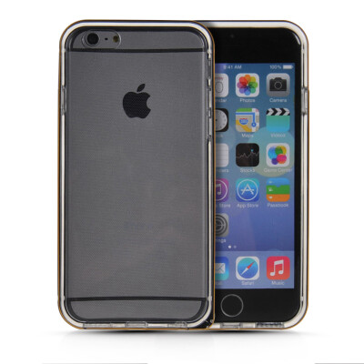 

MOONCASE Bumper Frame + Soft Flexible Silicone Gel TPU Skin Shell Back Case Cover for Apple iPhone 6 (4.7 inch ) Black