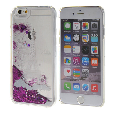 

MOONCASE 3D Quicksand Shinny Hard Plastic Transparent Clear Case Cover for Apple iPhone 6 Plus ( 5.5 inch ) Purple