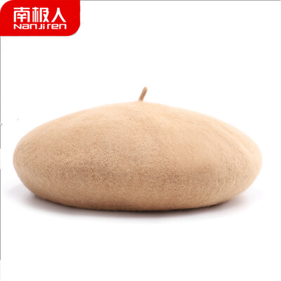 

Antarctic hat female autumn&winter painter hat Korean version of the trend of students wild sweet cute British retro beret N2E8X825122 khaki