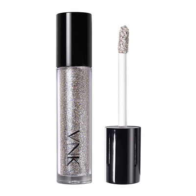 

VNK lue liquid eye shadow 01 bright silver 4mllue ultra flash metal polarized mermaid princess eye shadow honey tearful eye makeu